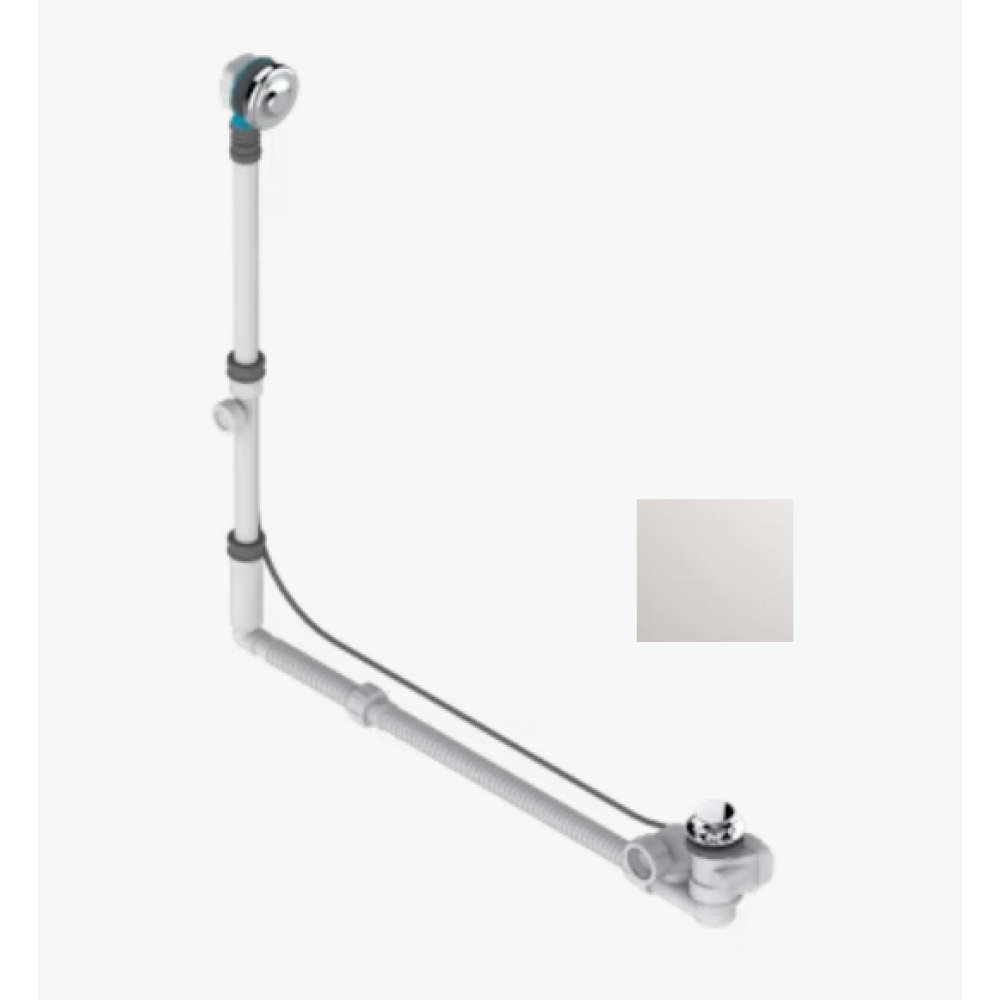 Слив-перелив, THG, Dahlia, полуавтоматический (с подъёмным тросом), цвет-никель