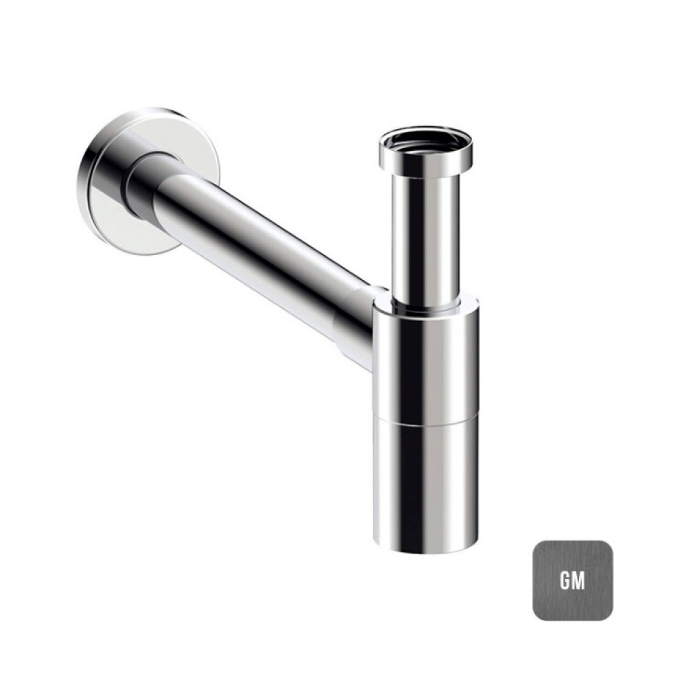 Сифон, Almar, бутылочный, цвет-Gun Metal Brushed PVD (Товар заказной, возврату не подлежит)