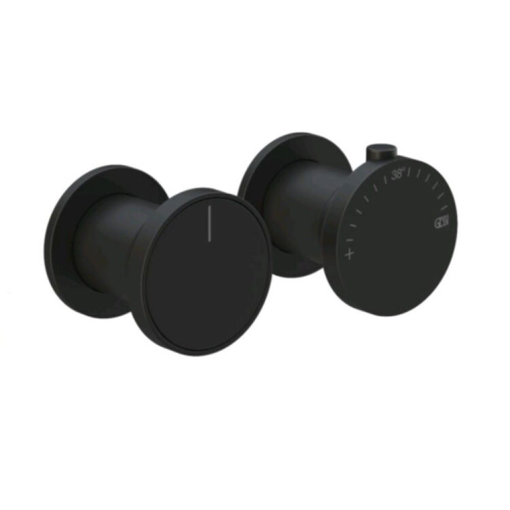 Смеситель для душа, Gessi, Origini, на 3 потребителя, цвет-черный матовый