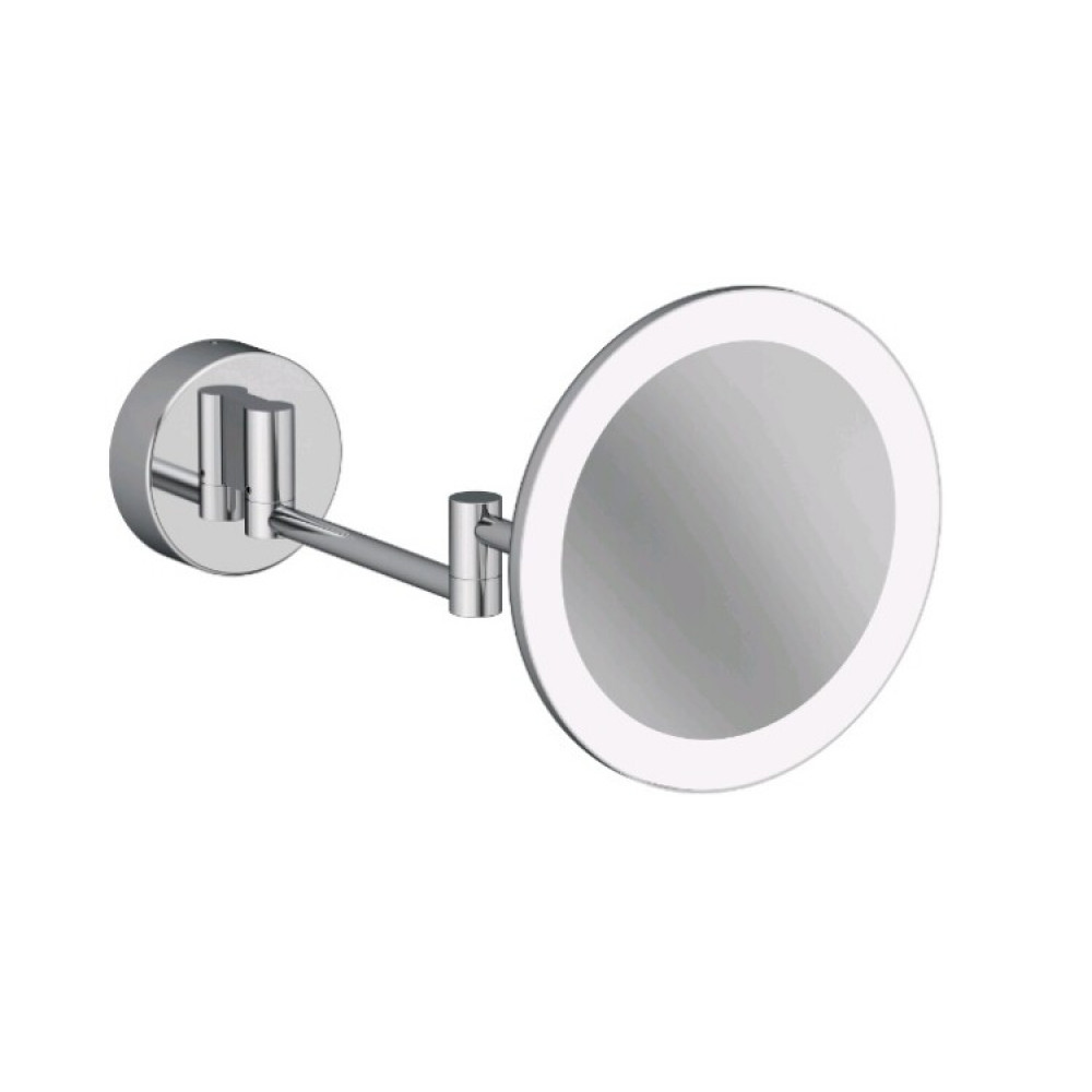 Косметическое зеркало, Kludi, VELA R, с подсветкой, цвет-хром