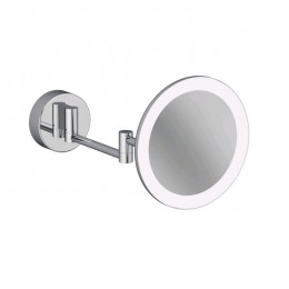 Косметическое зеркало, Kludi, VELA R, с подсветкой, цвет-хром