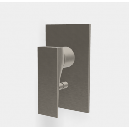 Смеситель для душа, Fima Carlo Frattini, Zeta, на 2 потребителя, цвет-брашированный никель