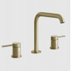 Смеситель для раковины, Gessi, 316 Intreccio, цвет-Brushed Brass PVD