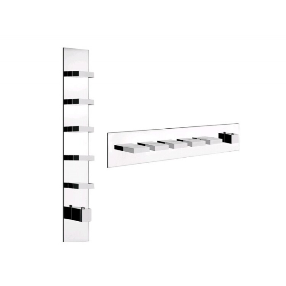 Смеситель для душа, Gessi, Rettangolo Wellness, цвет-Copper PVD