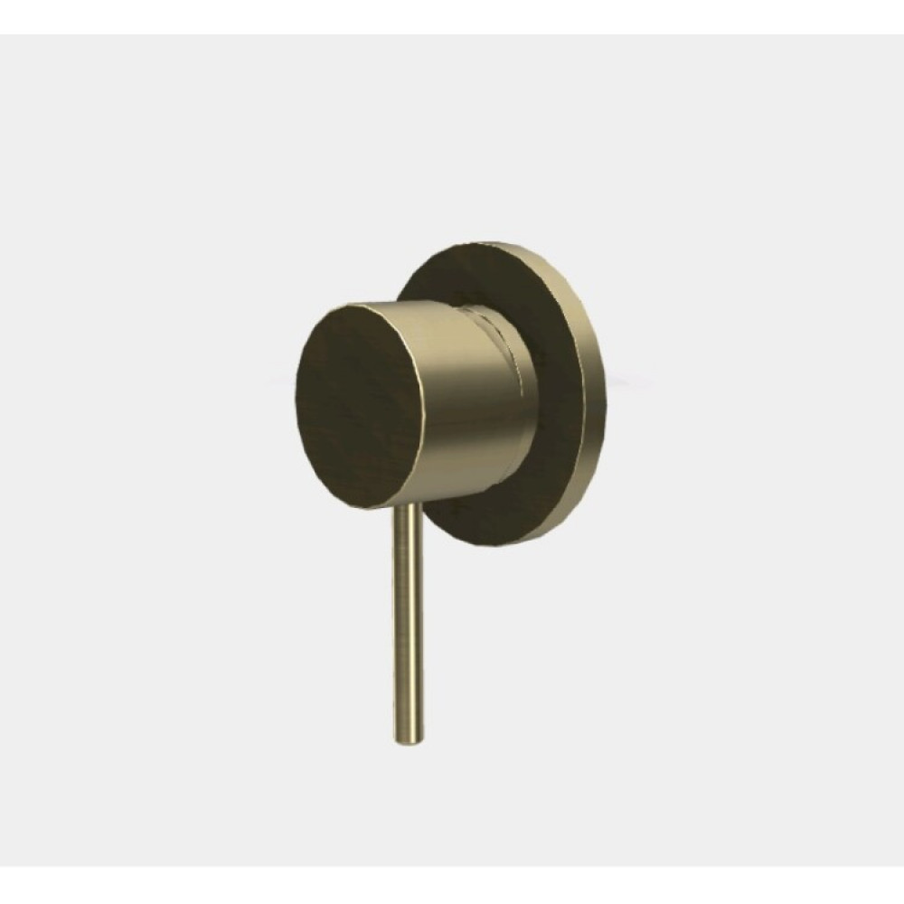 Смеситель для душа, Fima Carlo Frattini, Spillo Up, на 1 потребитель, цвет-шампань брашированная