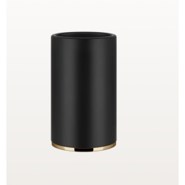 Стакан, Gessi, Inciso, шгв 75*75*127, цвет-Warm Bronze PVD/черный