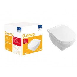 Унитаз, Villeroy&Boch, O'Novo, подвесной, шгв 360*560*350, CeramicPlus, цвет-альпийский белый