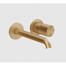 Смеситель для раковины, Gessi, Habito Diamantato, цвет-Warm Bronze Brushed PVD