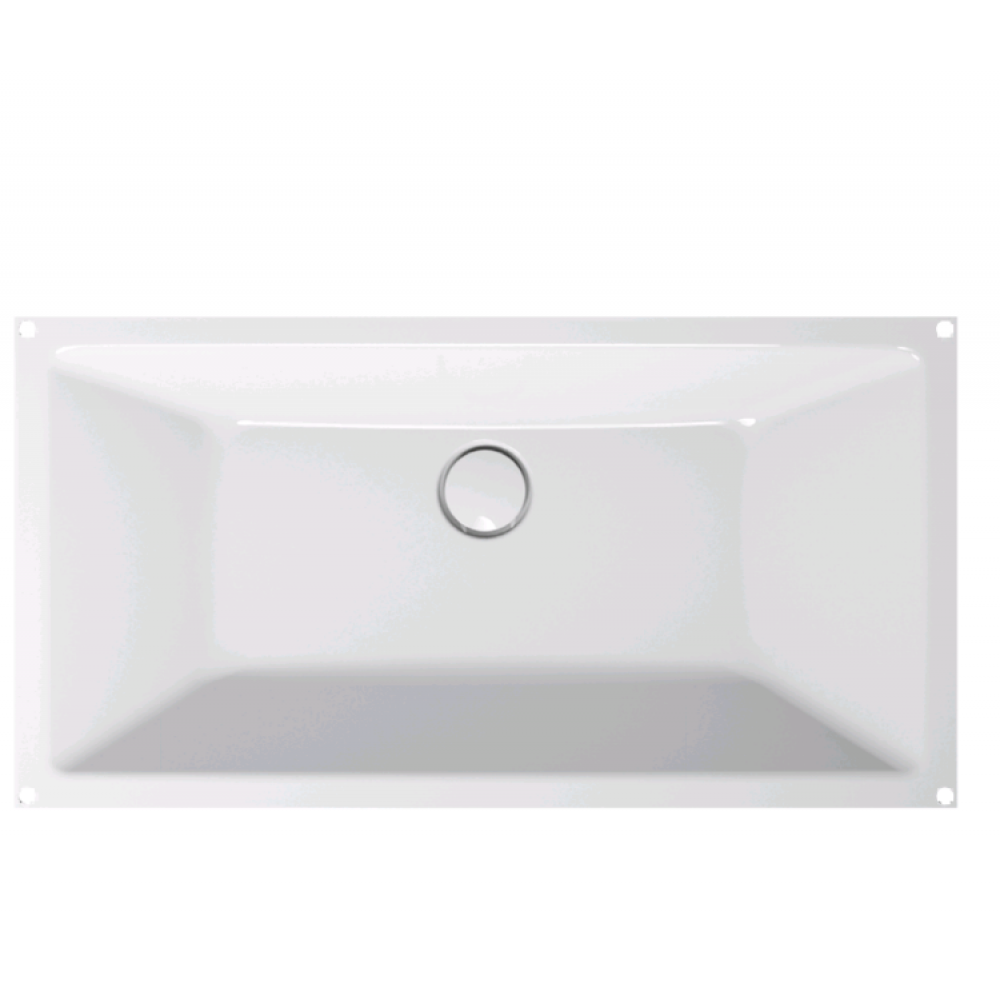 Раковина, Bette, BetteLoft, шгв 740*386*100, отверстия для смесителя-отсутствуют, цвет-белоснежный матовый (Snow)