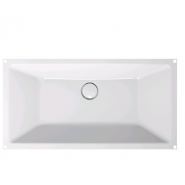 Раковина, Bette, BetteLoft, шгв 740*386*100, отверстия для смесителя-отсутствуют, цвет-белоснежный матовый (Snow)