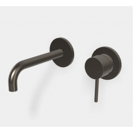 Смеситель для раковины, Fima Carlo Frattini, Spillo Up, цвет-хром черный брашированный