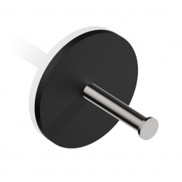 Бумагодержатель, Decor Walther, Stone, шгв 150*125*150, цвет-черный матовый/матовая сталь