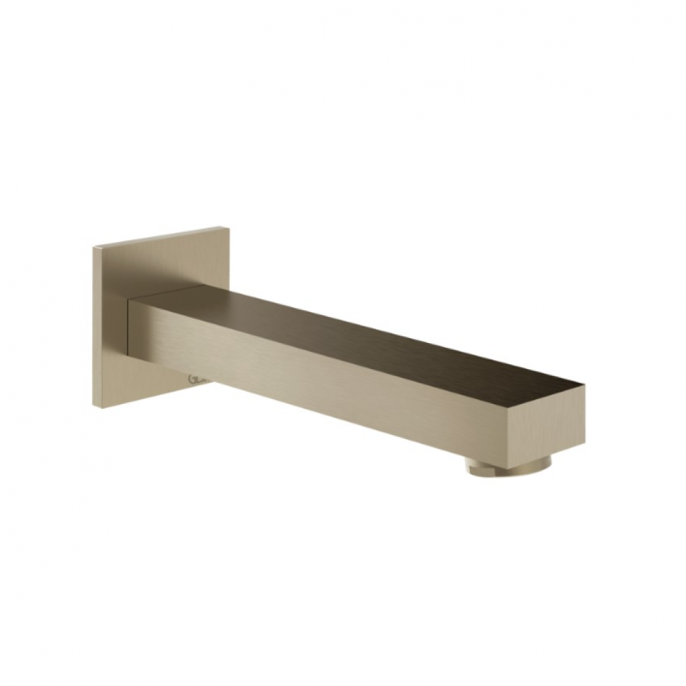 Излив, Gessi, Inverso Rigato, для ванны, цвет-Finox Brushed Nickel