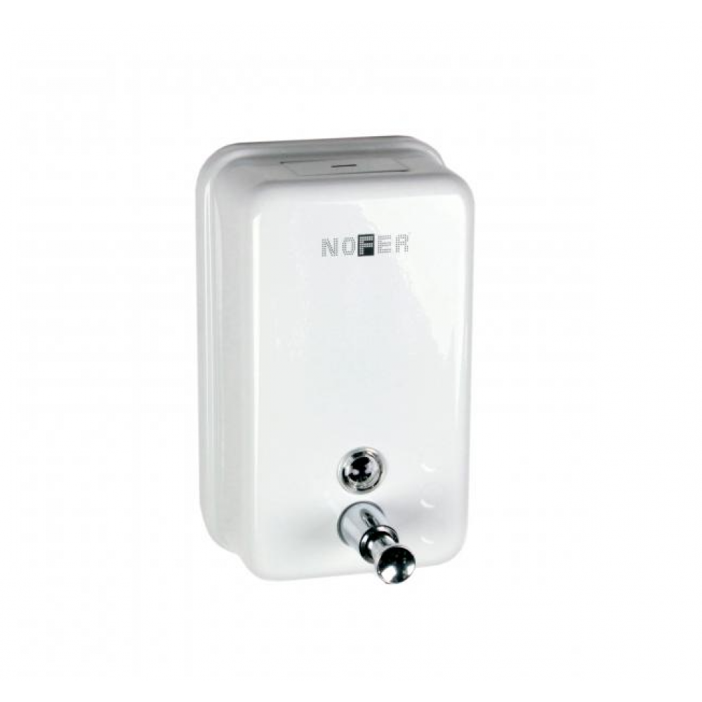 Диспенсер для мыла, Nofer, шгв 121*70*210, цвет дозатора-белый