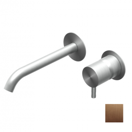 Смеситель для раковины, Ritmonio, Diametro35 Inox, цвет-Brushed Copper Stainless Steel PVD