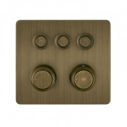 Смеситель для душа, Gessi, Hi-Fi Eclectic, на 3 потребителя, цвет-Antique Brass