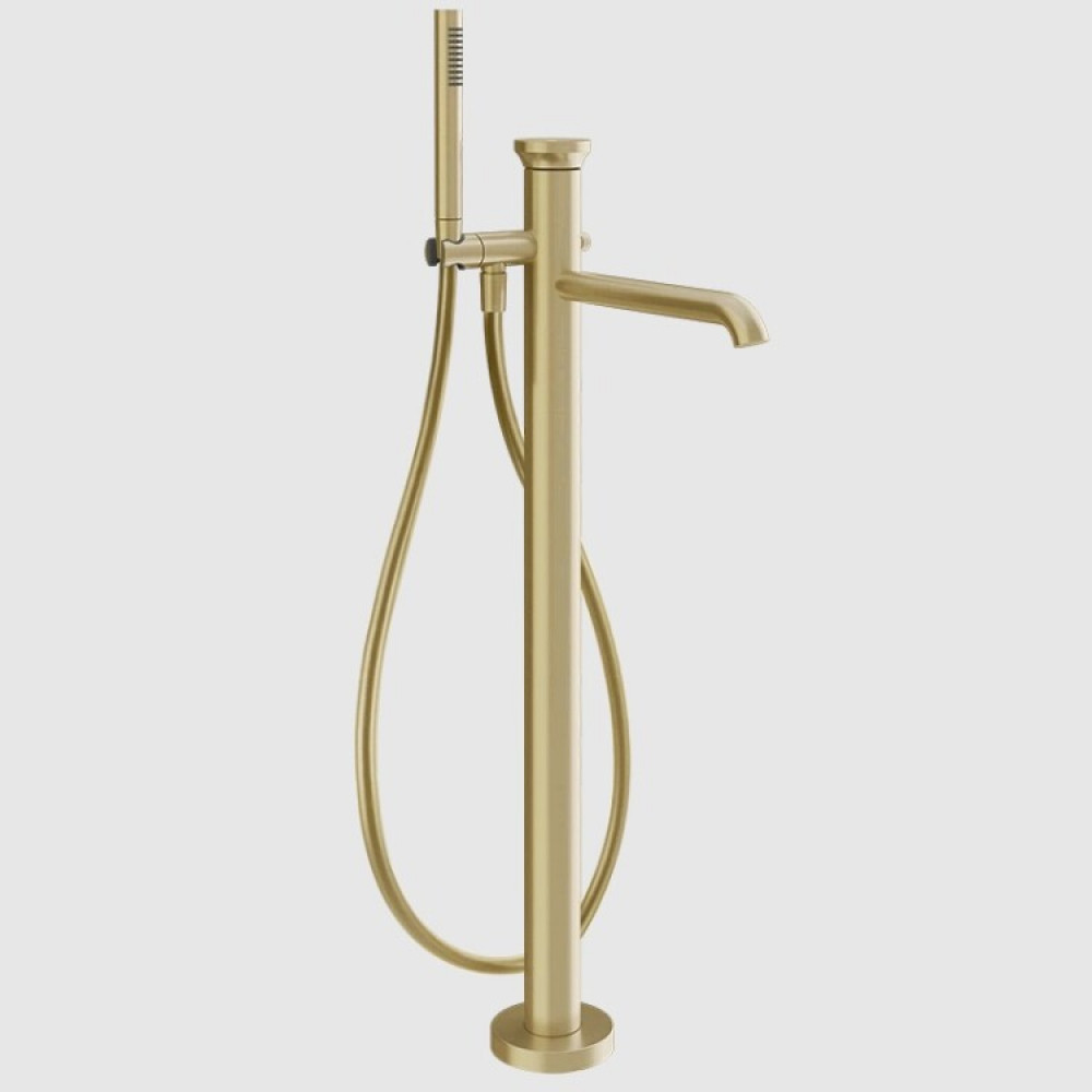 Смеситель для ванны и душа, Gessi, Origini, цвет-Brushed Brass PVD
