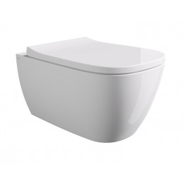 Унитаз, Alice, Wunder, подвесной, шгв 360*530*345, Aliglaze+, цвет-белый матовый/белый глянцевый