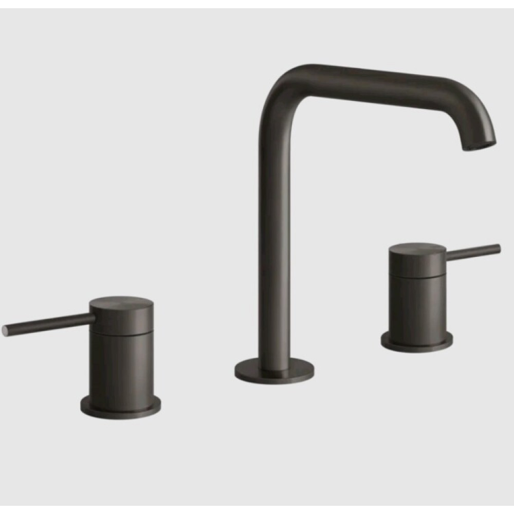 Смеситель для раковины, Gessi, 316 Flessa, цвет-Black Metal Brushed PVD