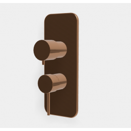 Смеситель для душа, Fima Carlo Frattini, Spillo Up, на 2/3 потребителя, цвет-бронза янтарная