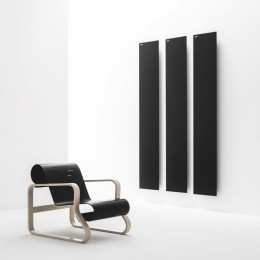 Полотенцесушитель, Antrax, Tavola Liscia, шгв 350*127*1210, кабель, цвет-черный матовый