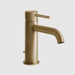 Смеситель для раковины, Gessi, 316 Cesello, цвет-Warm Bronze Brushed PVD
