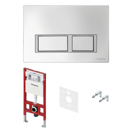 Инсталляция, TECE, TeceSpring V, для унитаза, шгв 506*165*1144, цвет клавиши/панели-хром глянцевый