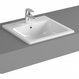 Раковина, Vitra, S20, шгв 450*450*170, отверстия для смесителя-1, цвет-белый