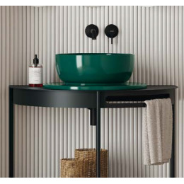 Раковина, Scarabeo, Glam, шгв 390*390*140, отверстия для смесителя-отсутствуют, цвет-Musk