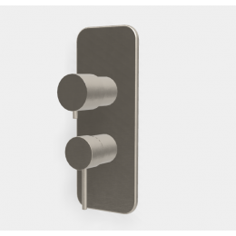 Смеситель для душа, Fima Carlo Frattini, Spillo Up, на 2/3 потребителя, цвет-никель брашированный