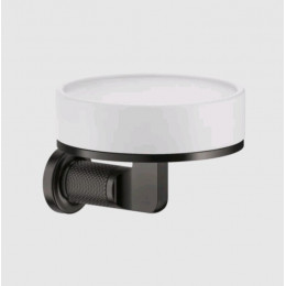 Мыльница, Gessi, Inciso, шгв 115*125*84, цвет-белый/Brushed Brass PVD