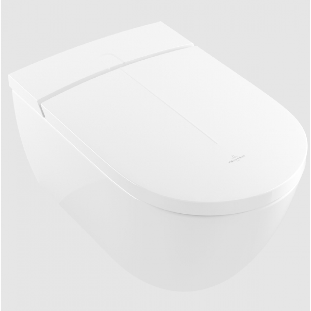 Унитаз-биде, Villeroy&Boch, Viclean, подвесной, шгв 385*595*400, CeramicPlus, цвет-альпийский белый (белый Alpin)