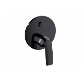 Смеситель для душа, Kludi, Balance, на 2 потребителя, цвет-черный матовый/хром