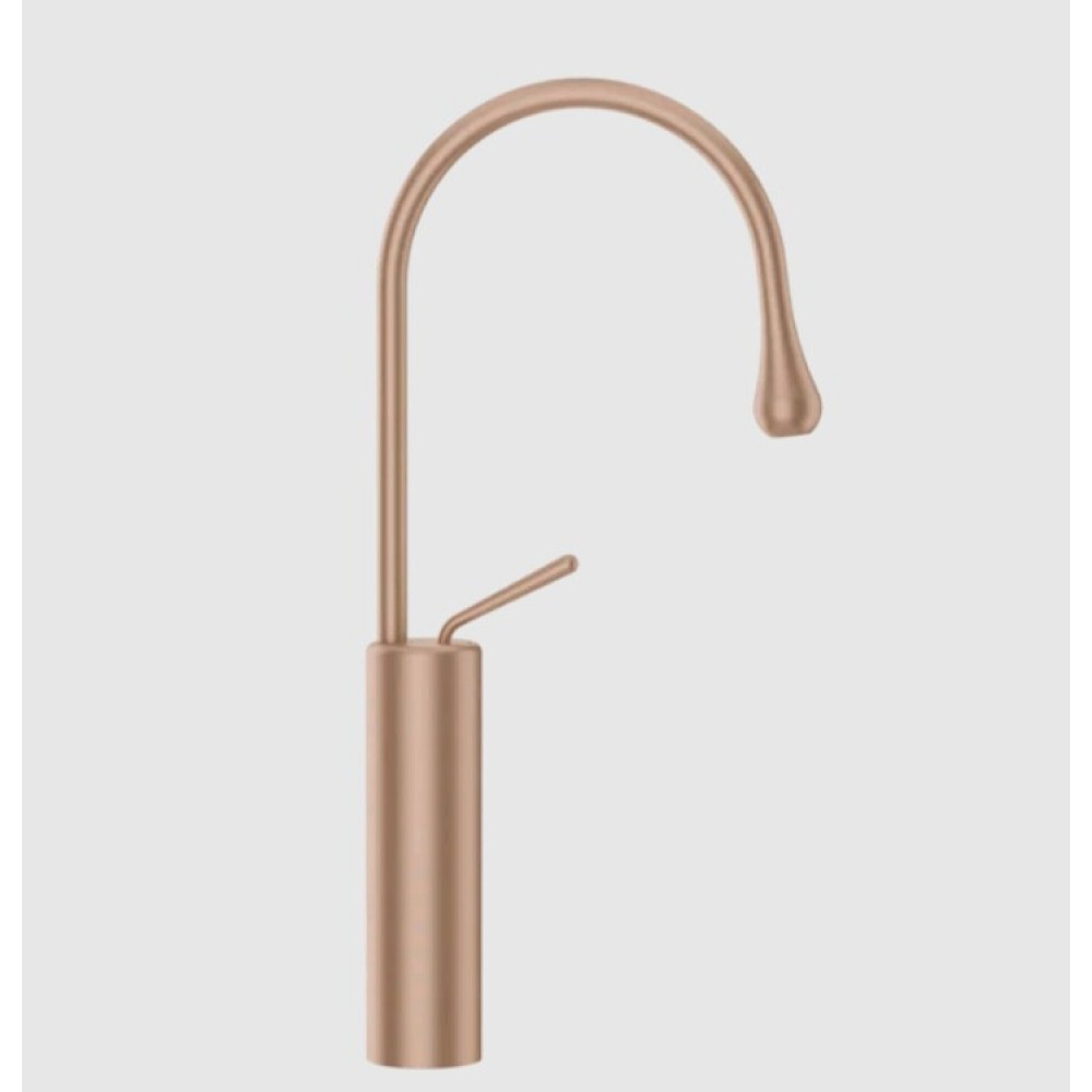 Смеситель для раковины, Gessi, Goссia, цвет-Copper Brushed GHRC