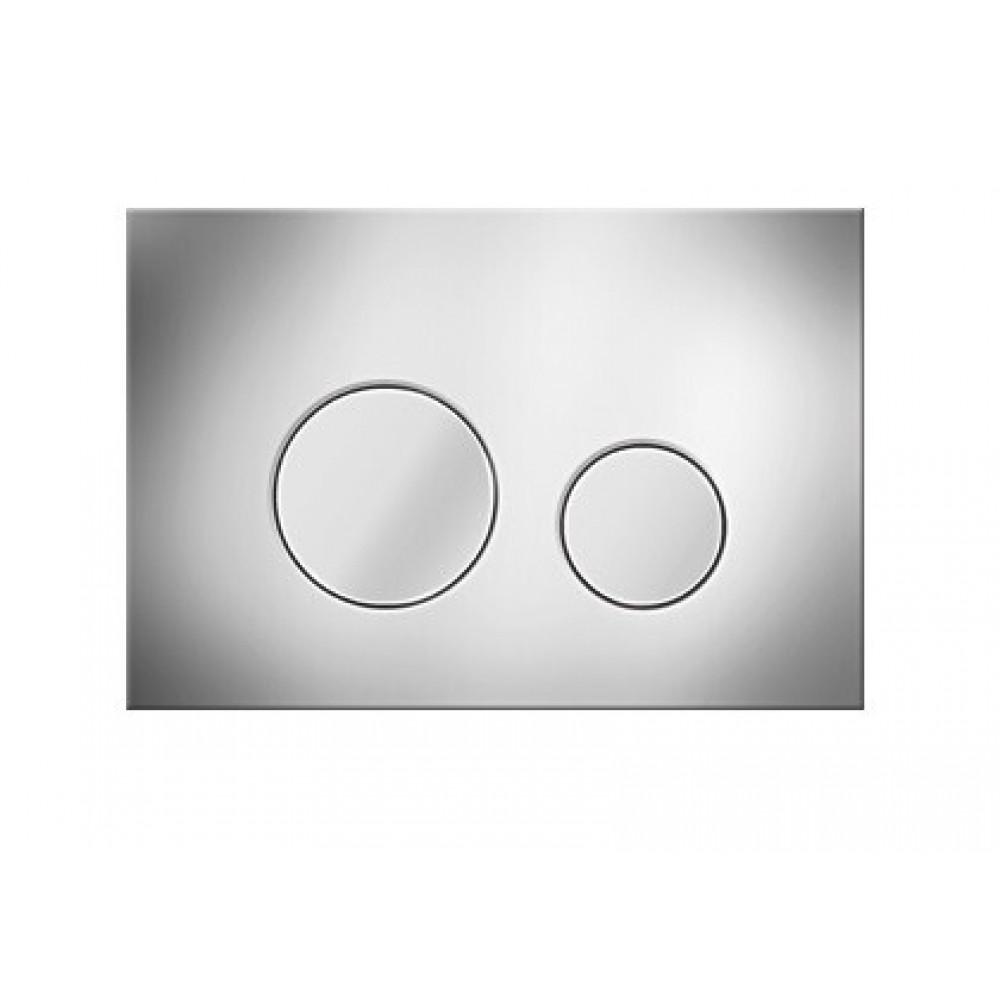 Клавиша смыва, Elsen, E11, с круглыми кнопками, для унитаза, шгв 220*13*150, цвет-хром