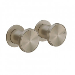 Смеситель для душа, Gessi, Origini, на 2 потребителя, цвет-Finox Brushed Nickel