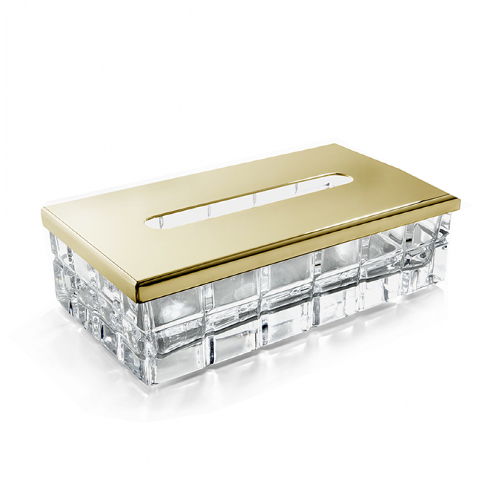 Контейнер для бумажных салфеток, 3SC, Palace, настольный, шгв 230*125*70, цвет-золото