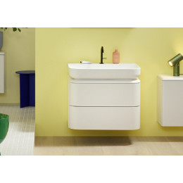 Тумба под раковину, Burg, b:me, шгв 800*550*680, раковина-в комплекте, цвет-белый матовый