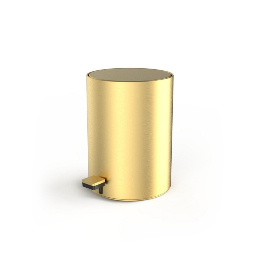 Ведро, Decor Walther, TE, с крышкой и педалью, шгв 235*235*320, цвет-золото матовое PVD