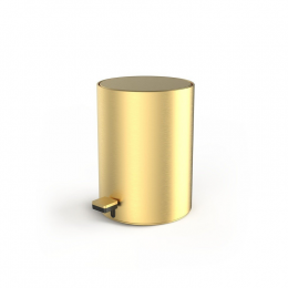 Ведро, Decor Walther, TE, с крышкой и педалью, шгв 235*235*320, цвет-золото матовое PVD