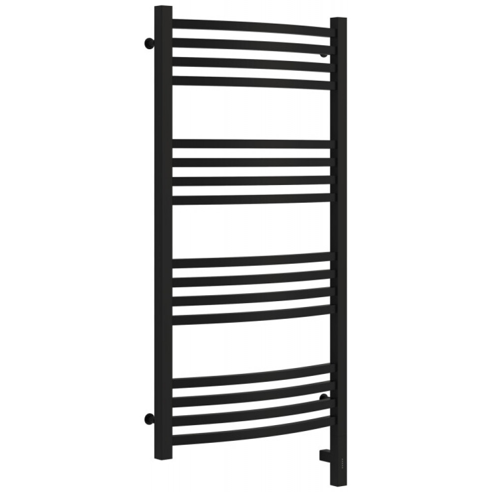 Полотенцесушитель, Сунержа, Аркус 3.0, шгв 530*106*1120, нижнее справа, МЭМ, цвет-черный матовый
