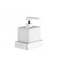 Дозатор для жидкого мыла, Gessi, Rettangolo, шгв 140*120*175, цвет-хром/белый