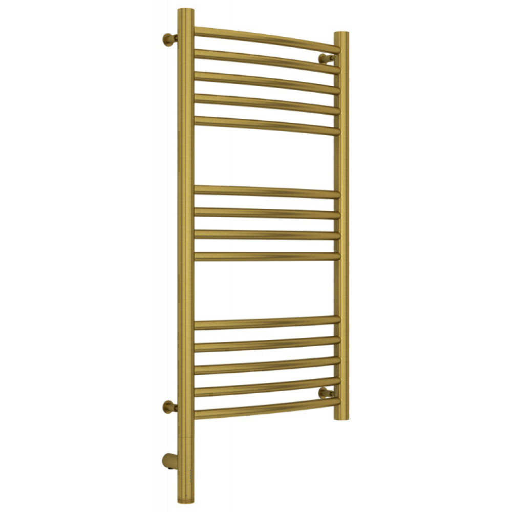 Полотенцесушитель, Сунержа, Богема 3.0, выгнутая, шгв 432*88*924, нижнее слева, МЭМ, цвет-латунь состаренная