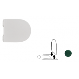 Сиденье для унитаза, Scarabeo, Без коллекции, шг 360*505, цвет-Musk matt