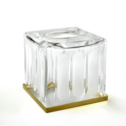 Контейнер для бумажных салфеток, 3SC, Montblanc, настольный, шгв 130*130*150, цвет-золото матовое