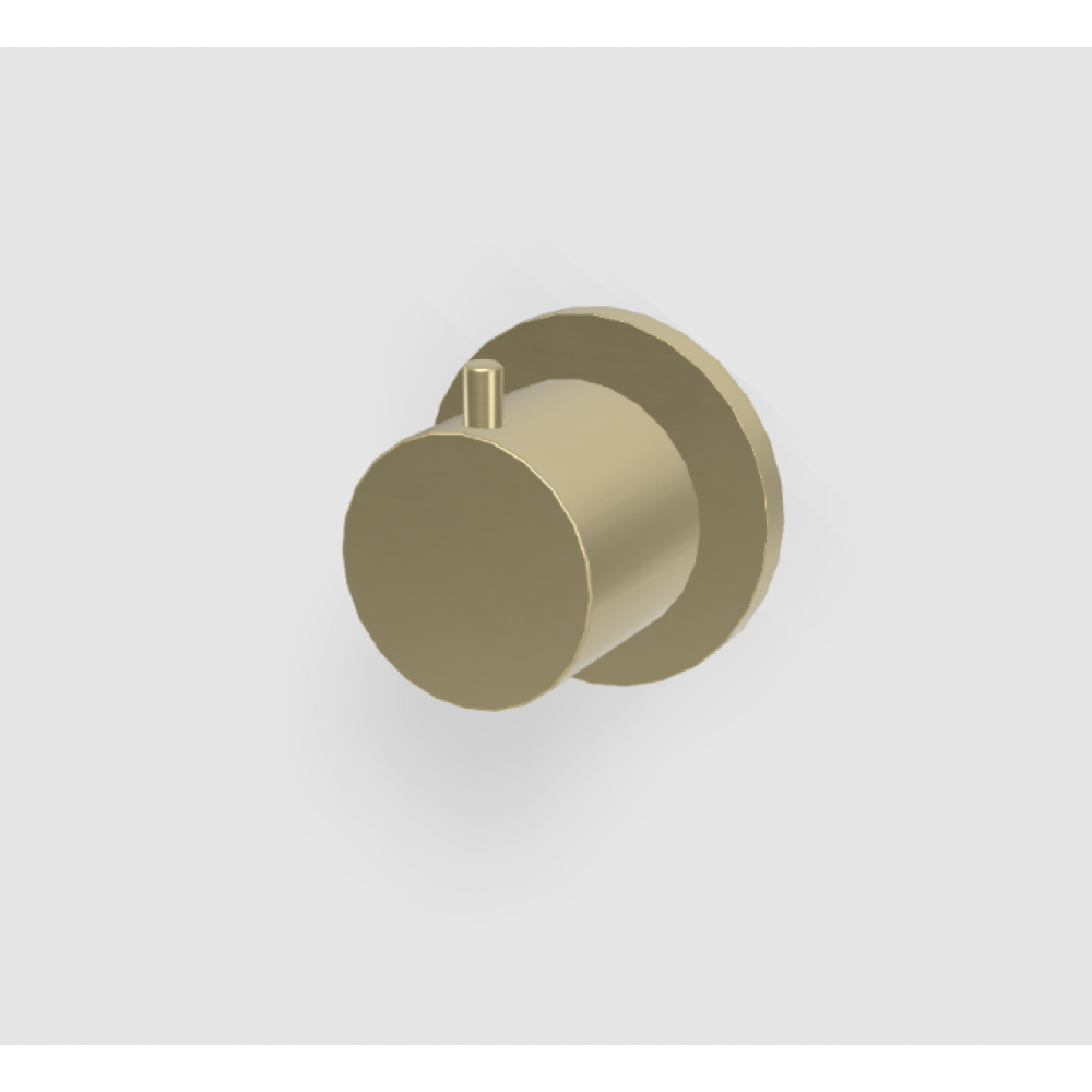 Вентиль, Fima Carlo Frattini, Flo, переключающий (дивертор), 1/2", цвет-шампань брашированная