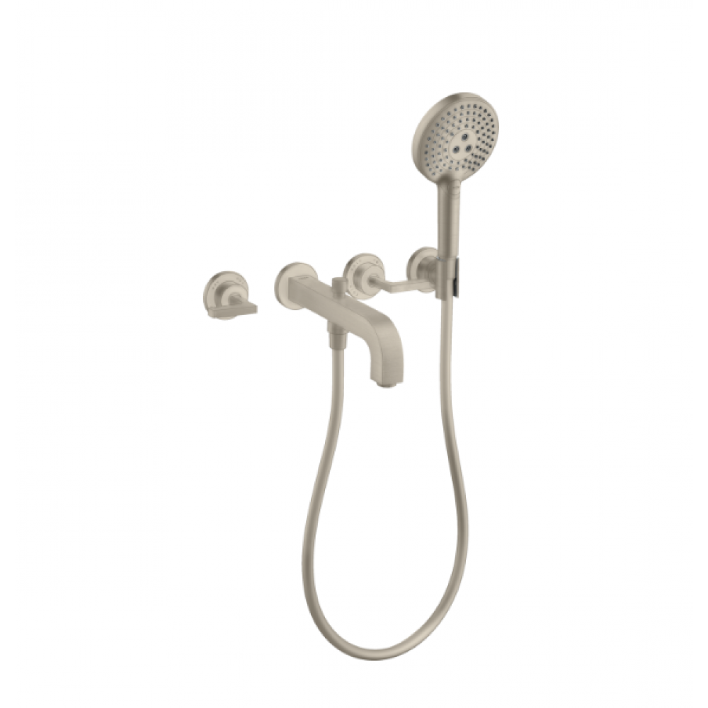 Смеситель для ванны и душа, Axor, Axor Citterio, цвет-шлифованный никель