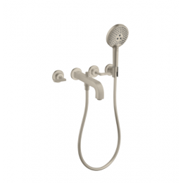 Смеситель для ванны и душа, Axor, Axor Citterio, цвет-шлифованный никель