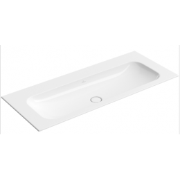 Раковина, Villeroy&Boch, Finion, шгв 1200*500*100, отверстия для смесителя-отсутствуют, CeramicPlus, цвет-альпийский белый