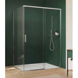 Дверь, Huppe, Vita, шв 1709*2000, петли-справа, серебро с ярким блеском, цвет стекла-прозрачный